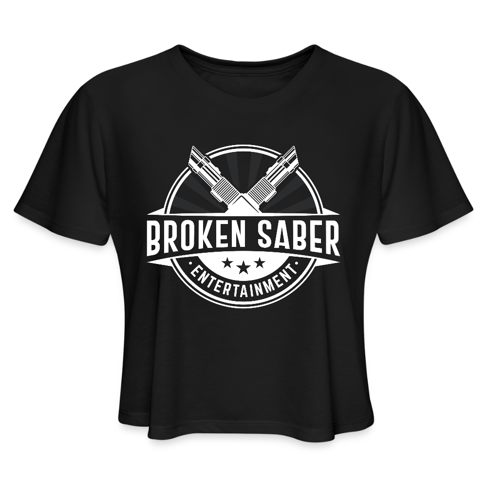 Women's Cropped T-Shirt - black
