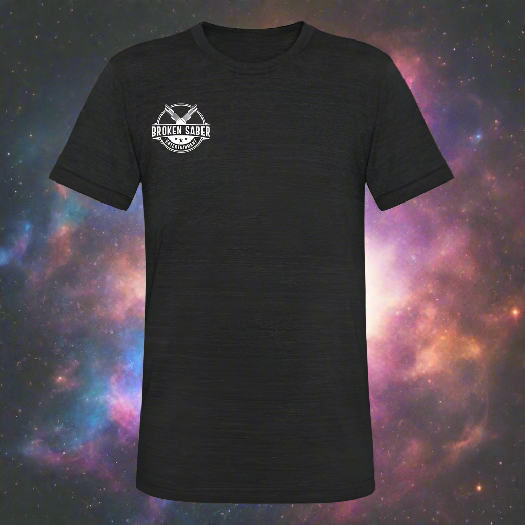 Broken Saber Tri-Blend Staff T-Shirt - heather black