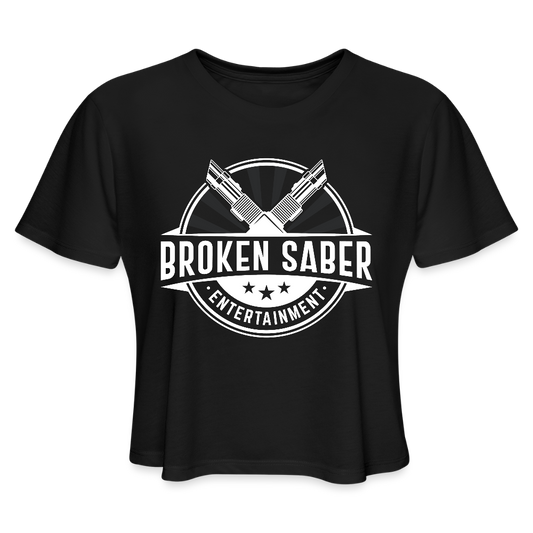 Women's Cropped T-Shirt - black