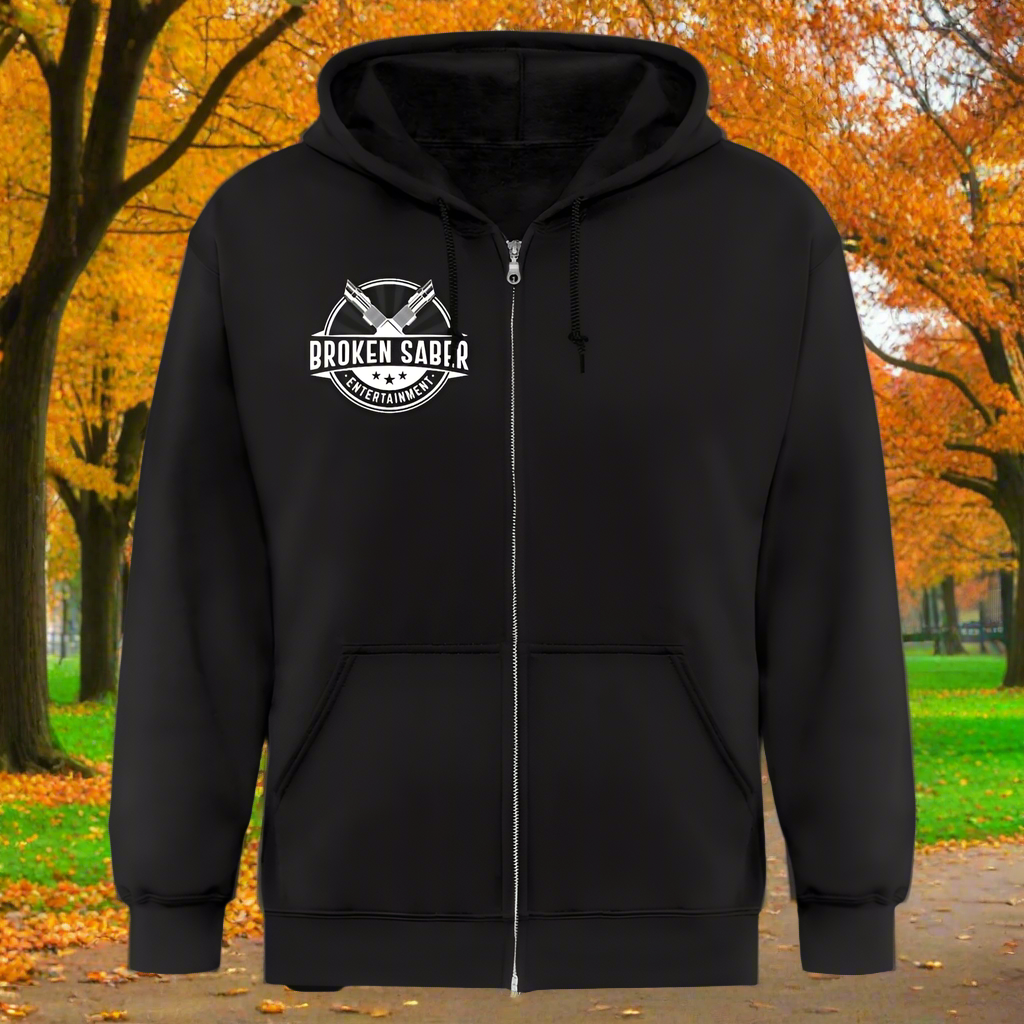Men's Zip Hoodie - black